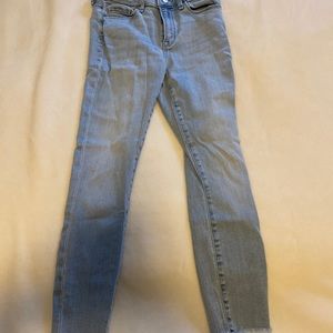 Abercrombie and Fitch Mid Rise Super Skinny Ankle Jeans